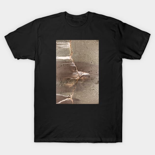 Cracked Water Tank With Eroded Edges T-Shirt by textural